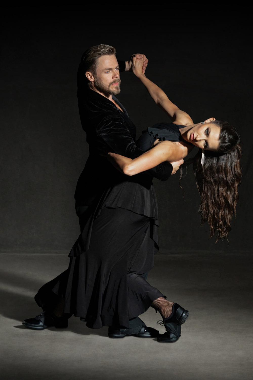 Fuego Derek Hough Black Patent Split Sole Dance Sneaker