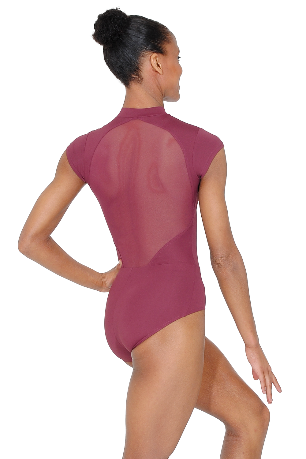 Grand Prix Jessica Cap Sleeve Zip Front Leotard