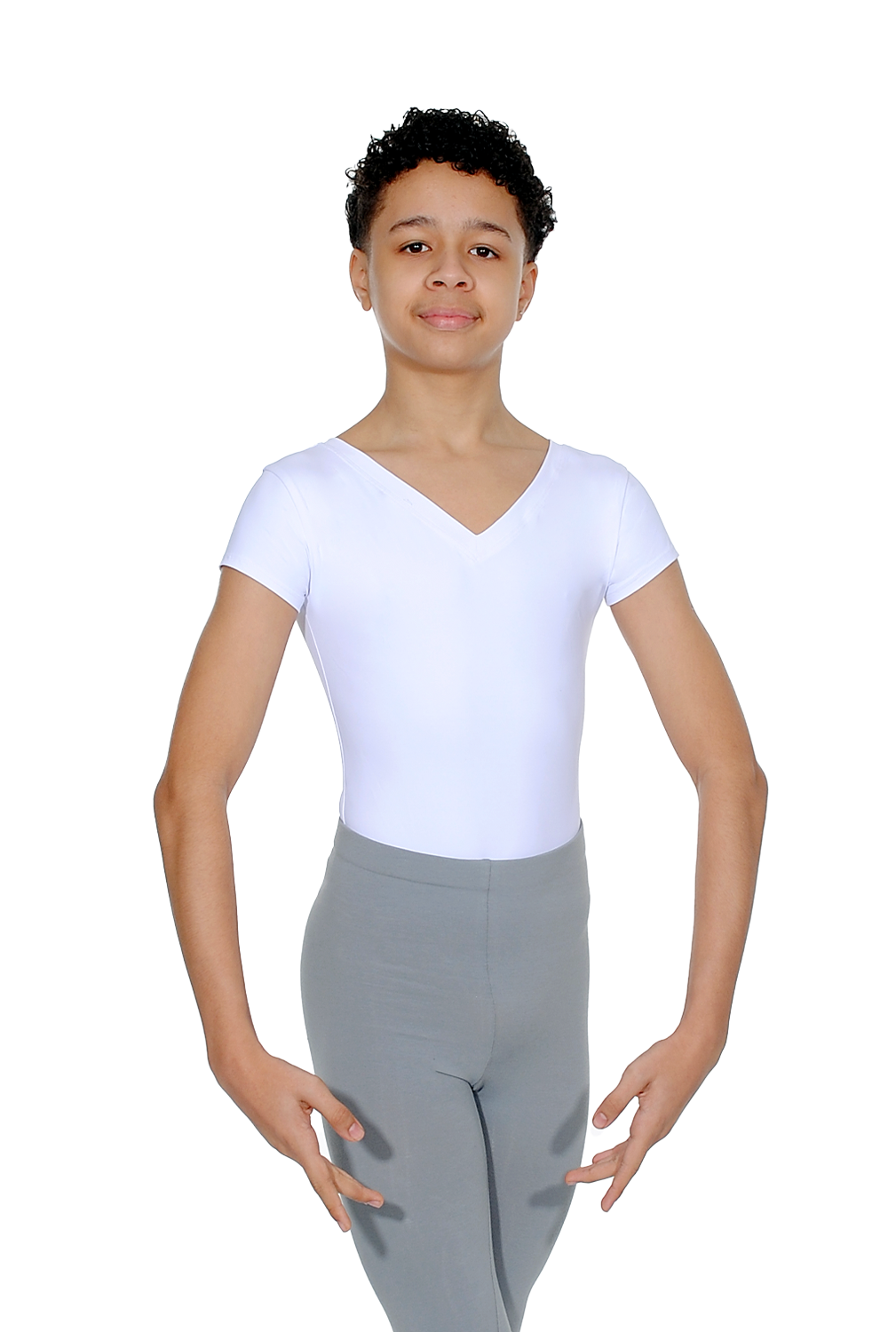 Wear Moi Horacio Short Sleeve leotard with built in dance belt