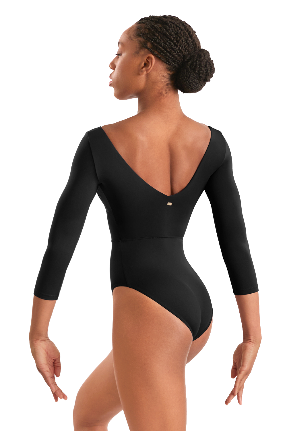 Mirella Long Sleeve Floral Embroidery Leotard