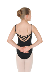 Mirella Strappy Floral Embellished Leotard