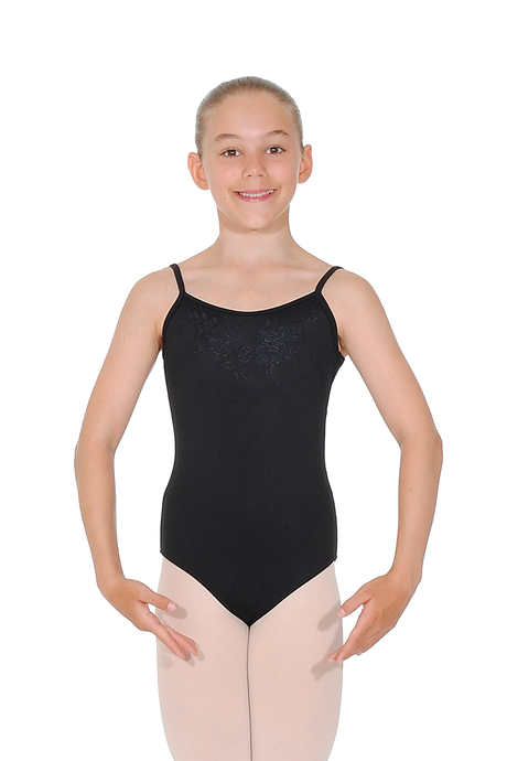 Mirella Strappy Floral Embellished Leotard