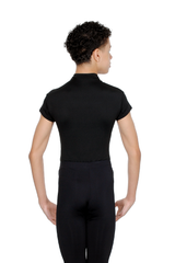 Wear Moi Oberon Short Sleeve leotard with zip front and built in dance belt