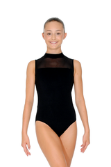 Roch Valley Elise Sleeveless High Neck Mesh Leotard