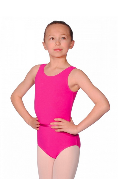 Justaucorps Danse Fille Sans Manches Bloc Couleur - Gymnastique Ballet 3-14 Ans