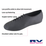 Roch Valley Chaussures de jazz en cuir avec semelle en gomme