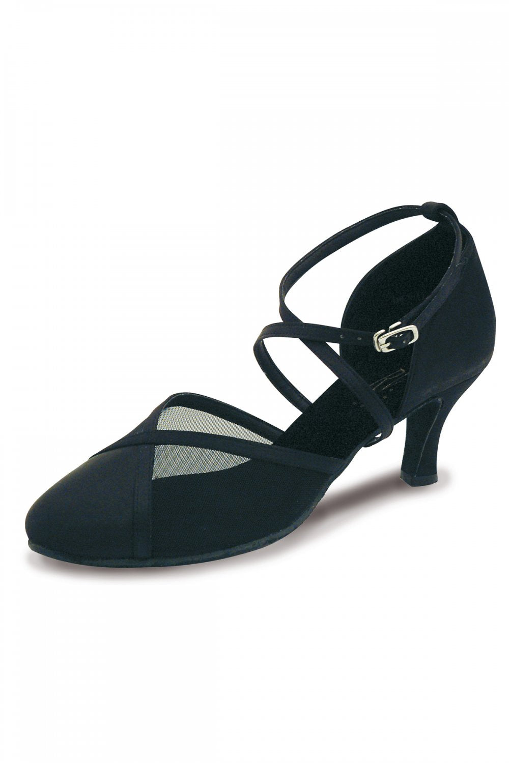 Roch Valley Bona Black Satin Ballroom Shoe Dancewear Central